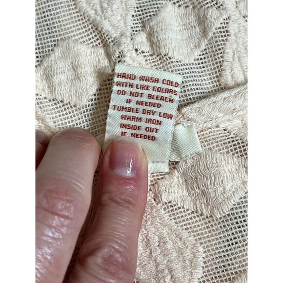 ✨ Sundance Global Embrace Blush Peach Beaded Dress Size Medium ✨ - Picture 13 of 14